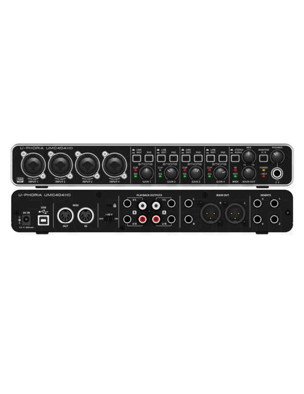 Behringer U-Phoria UMC404HD USB Audio Interface - Image 2